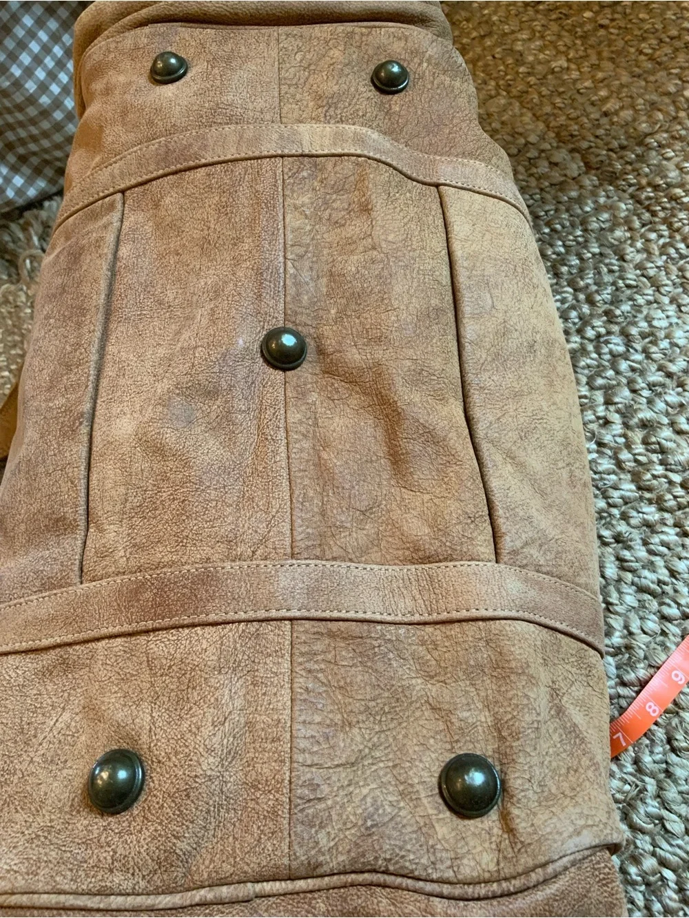 Myra Brown Leather Duffel Bag - Classic Travel Weekender NWOT